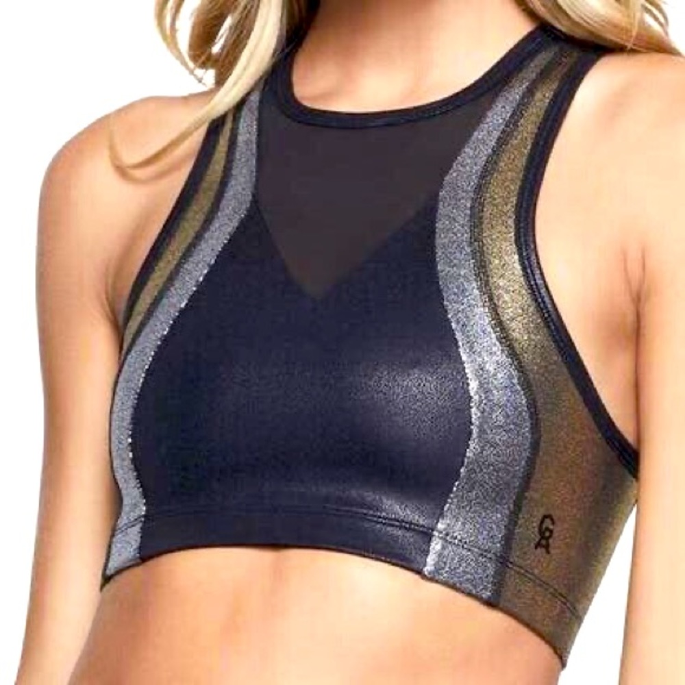 Black and Gold Crop